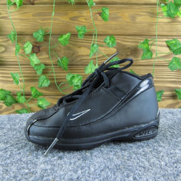 Nike Boys Sneaker Size T 7 Medium Shoes‎ Black Synthetic Lace Up - Picture 1 of 5